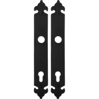 Long backplate GPF6100.25 92PZ wrought iron black