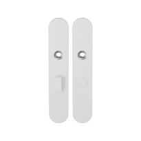 Long backplate GPF8100.60 bathroom 55/8 big knob white