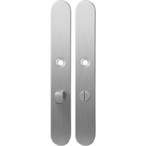 Long backplate XL GPF1100.70 bathroom 63/8 normal knob satin stainless steel