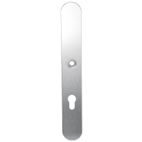 Long backplate XL GPF1100.70L 72PZ left handed satin stainless steel