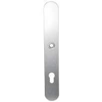 Long backplate XL GPF1100.70L 85PZ left handed satin stainless steel