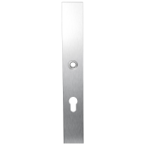 Long backplate XL GPF1100.75L 72PZ left handed satin stainless steel