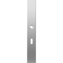 Long backplate XL GPF1100.75R lock 56 right handed satin stainless steel