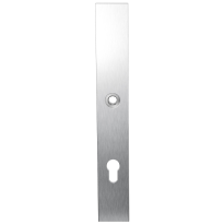Long backplate XL GPF1100.75R 85PZ right handed satin stainless steel