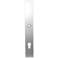 Long backplate XL GPF1100.75R 92PZ right handed satin stainless steel