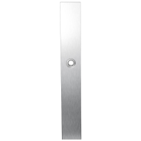 Long backplate XL GPF1100.75R satin stainless steel