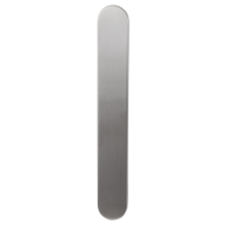 Long backplate XL GPF1200.70L/R blind without latch satin stainless steel