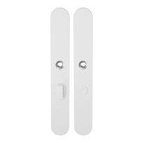 Long backplate XL GPF8100.80 bathroom 55/8 big knob white