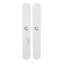 Long backplate XL GPF8100.80 bathroom 57/5 big knob white
