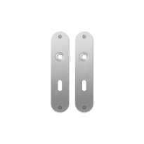 Flat backplate GPF1100.12 lock 56 satin stainless steel