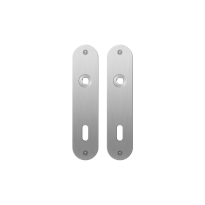 Flat backplate GPF1100.12 lock 72 satin stainless steel