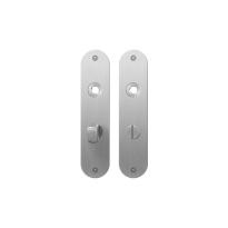 Flat backplate GPF1100.12 bathroom 57/5 normal knob satin stainless steel