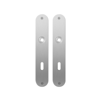 Flat backplate GPF1100.21 lock 72 satin stainless steel