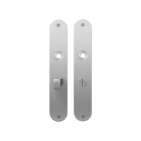 Flat backplate GPF1100.21 bathroom 57/5 normal knob satin stainless steel
