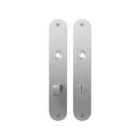 Flat backplate GPF1100.21 bathroom 72/8 normal knob satin stainless steel