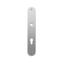 Flat backplate GPF1100.22L/R 72PZ left-/right handed satin stainless steel