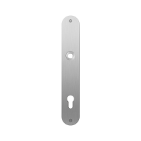 Flat backplate GPF1100.22L/R 92PZ left-/right handed satin stainless steel