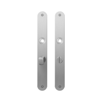 Flat backplate GPF1100.23 bathroom 57/5 normal knob satin stainless steel