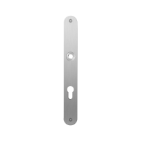 Flat backplate GPF1100.23L/R 72PZ left-/right handed satin stainless steel