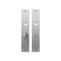 Flat backplate GPF1100.26 bathroom 57/5 big knob satin stainless steel