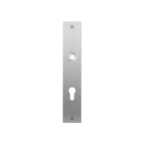 Flat backplate GPF1100.26L/R 72PZ left-/right handed satin stainless steel