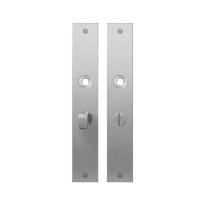 Flat backplate GPF1100.27 bathroom 55/8 normal knob satin stainless steel