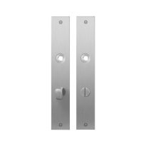 Flat backplate GPF1100.27 bathroom 72/8 normal knob satin stainless steel
