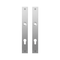 Flat backplate GPF1100.28 85PZ satin stainless steel