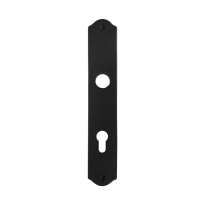 Backplate GPF6100.22L/R 72PZ left-/right handed wrought iron black