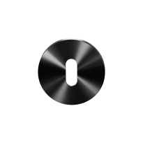 Keyhole Escutcheon GPF0901VRP5 53x6,5mm PVD Black