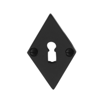 Keyhole escutcheon GPF6901.07 83x52x4mm wrought iron black