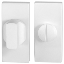 Turn and Release set GPF8910.41 70x32mm spindle 8mm white large knob