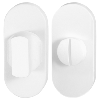 Turn and Release set GPF8910.44 70x32mm spindle 8mm white large knob