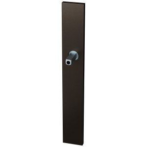 GPF1175.A1.400 long backplate XL rectangular blind Dark blend with welded knob fastener