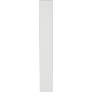 GPF1275.62L/R long backplate XL rectangular blind without leverhole left-/ right handed white