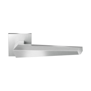 GPF3112.09.02R Rua door handle on rose pointing right 50x8mm