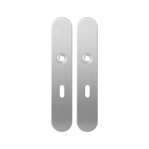 Long backplate GPF1100.20 lock 56 satin stainless steel