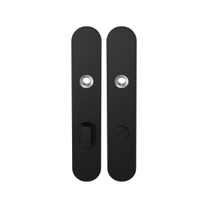 Long backplate GPF8100.20 bathroom 72/8 big knob black