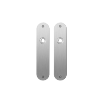 Flat backplate GPF1100.12 blind satin stainless steel