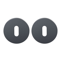 Keyhole escutcheon GPF0901VRAS 53x6,5mm anthracite