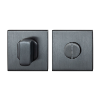 Turn and Release Set GPF0910.02P1 50x50x8mm Spindle 8mm PVD Antracite Large Knob