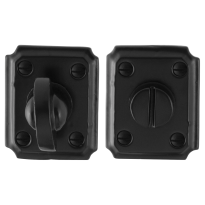 Turn and Release set GPF6910.02 59x48x6mm spindle 8mm wrought iron black