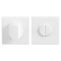 Turn and Release set GPF8911.42 50x50x8mm spindle 5mm white large knob