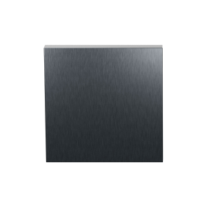 Blind rose GPF199E 53x53x6,5 mm PVD Anthracite