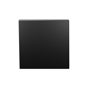 Blind rose GPF199E 53x53x6,5 mm black uniform