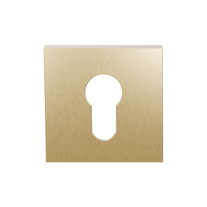 Cylinder rose GPF199E 53x53x6,5 mm PVD Satin Brass