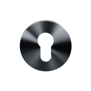 Cylinder rose GPF199E 53x6 mm PVD Anthracite