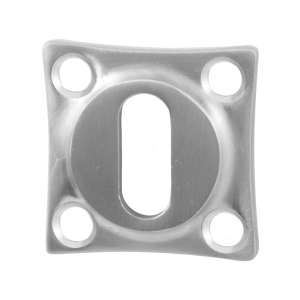 Keyhole escutcheon GPF0901.09 38x38x5mm satin stainless steel