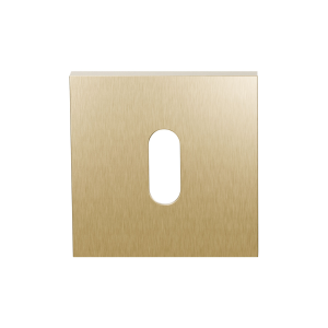 Keyhole escutcheon GPF199E 53x53x6,5mm PVD satin brass