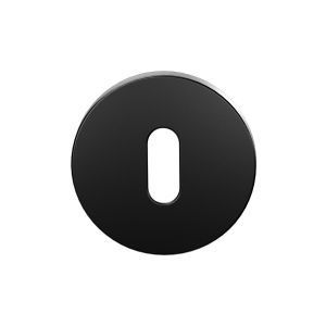 Keyhole escutcheon GPF199E 53x6,5mm black uniform